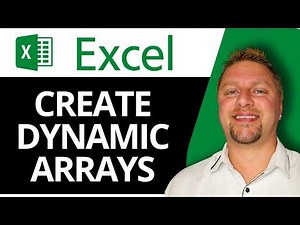 How to Create Dynamic Arrays in Excel | Excel Tutorial 2026