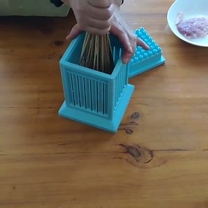 49 Holes Meat Skewer Kebab Maker Box,Kitchen Quick Bbq Skewer Maker Meat Maker (Green)