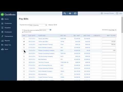 Entering and Paying Bills in QuickBooks Online