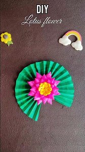 DIY Aesthetic Paper Lotus Flower Tutorial ✨ | Paper Flower Making#shorts#diy#art