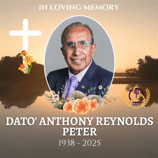 We celebrate the life & love of Dato' Anthony Reynolds Peter. We at Trinity are honored to serve the family. Click the link below to request for Wake & Funeral Details. https://wa.me/ 60176559005 | Trinity Casket