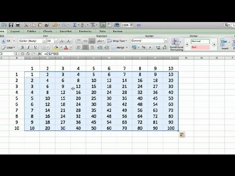 How to Make a Multiplication Mosaic in Excel : Using Microsoft Excel