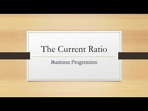 The Current Ratio | Finance Understood
