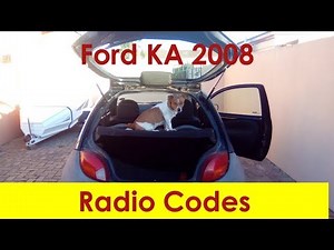 Ford KA radio codes