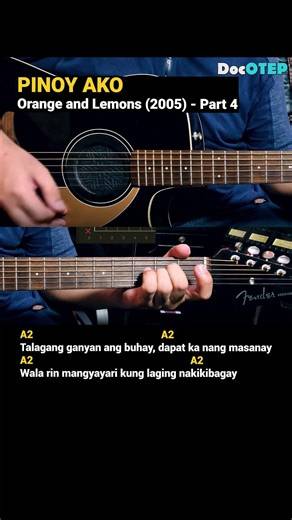 Pinoy Ako - Orange and Lemons (2005) Easy Guitar Chords Tutorial with Lyrics Part 4 SHORTS REELS