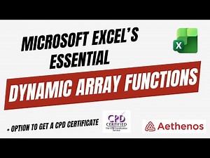 Excel's Essential Dynamic Array Functions - Crash Course