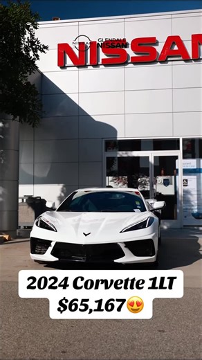 🔥 2024 Chevy Corvette 1LT for ONLY $65,167 at Glendale Nissan! Test drive today! 🔥 #explore #corvette #chevy | Glendale Nissan