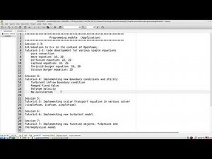 OpenFOAM Programming Training - Module 3 | Session 01 - Part 01