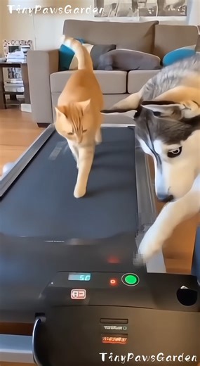 71M views · 1.5M reactions | The Husky Increased the Speed and the Cat Fell Off   100% AI video for fun & laughs! Every scene is digitally created — no real animals, babies, or people.  Enjoy and share!  No reuploads. #AIreel #AIfunny #AIanimals #AIfun #CreativeAI #AIvideo #AImagic | Tiny Paws Garden | Facebook