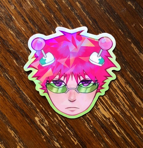Saiki Kusuo Shiny Sticker - Etsy
