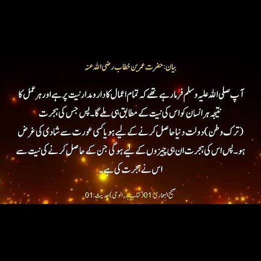 Urdu Translation of Hadith 01 I Sahih Al-Bukhari I Book of Revelation I Book # 1