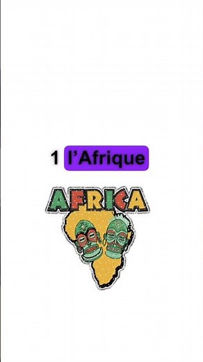 Les 5 continents en français