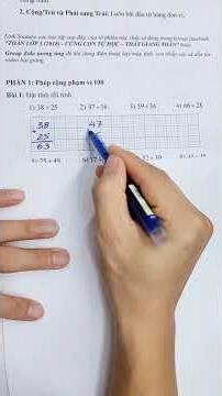 Toán lớp 2 - Ôn hè cuối năm - Đặt tính cộng 2 số #thaygiangdaytoan #maths
