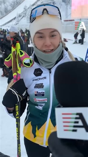 Naisten 20km yhteislähdön toiseksi tullut Vilma Ryytty jakoi ajatuksiaan Atleetille 💬 🎤: Tuomas Kanervala 🎥: Tuomas Kanervala | Atleetti