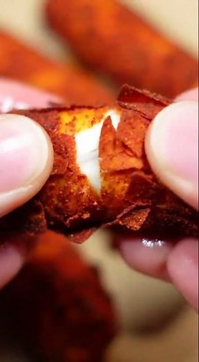 Dorito Crusted Mozzarella Sticks | Easy Fried Cheese Recipe (ASMR)