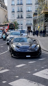 Ferrari F12 Berlinetta roars through London
