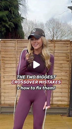 Lauren Flymen | Jump Rope ✨ on Instagram: "FIX YOUR CROSSOVER 👊🏼 Hope these tips are helpful! I know they will be for some of you crossfitters out there facing these in the open 😉 I teach the crossover and many other skills in huge detail on my app @fancy.feats 😊 #jumprope #crossovertutorial #tutorial #skipping #tips #beginner #crossfit"