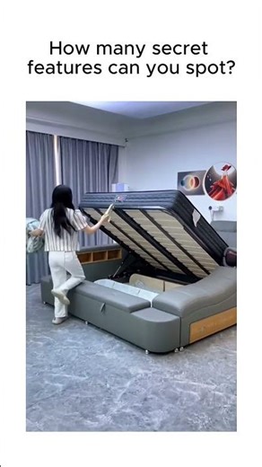 Product Link in Bio ( # 2425 ) ▶️ Ultimate Comfort Modern Luxury Leather Dream Smart Bed