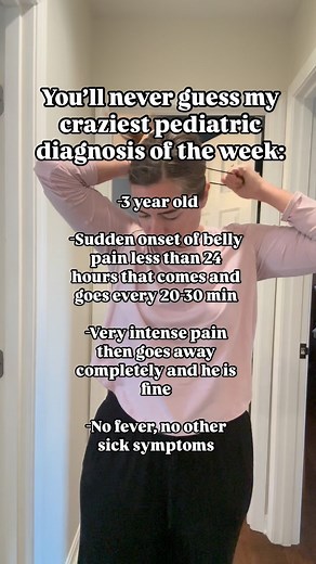 Do you know it? ⬇️⬇️⬇️ INTUSSUSCEPTION This is a rare but emergency issue that can happen in pediatrics. It’s when the intestine “telescopes” in on itself causing intense pain. It requires intervention, often surgical. A few classic signs: -intense pain that comes and goes in 15-20 intervals (in between the intervals they are usually fine) -sausage shaped mass in the abdomen -vomiting -“jelly” like stool It’s most common in infants through age 2. I’ve seen it in a kid as old as 5. If you have an