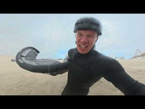 AUTUMN STORM GUSTING 50KNOTS 7M2 VULTURE | VANTAGE KITES