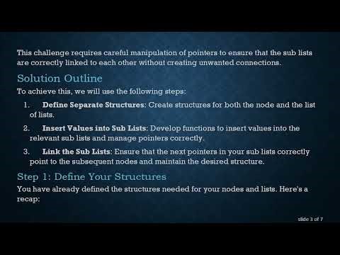 How to Create Alternating Sub Lists from a Linked List in C