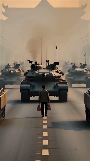 Tiananmen Square, 1989 — a lone man stood against force