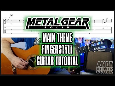 Metal Gear Solid Main Theme Guitar Tutorial
