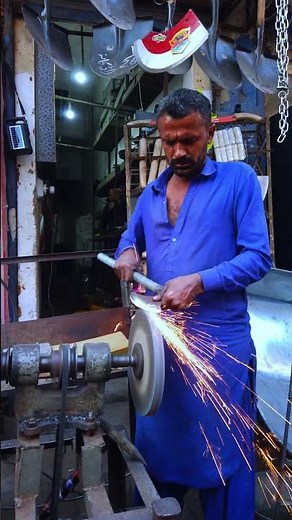 Axe Sharpening Process | How to Sharpen an Axe | Skilled Worker Grinding Technique