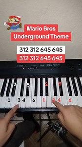 555K views · 3.4K reactions | Super Mario Bros Underground Theme piano tutorial #mariobros #supermariobros #pianltutorial #undergroundtheme | Ponchopiano | Facebook