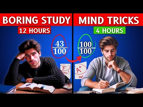 How to trick your Brain to Study when you Don't Feel like doing it | A+ Study tips