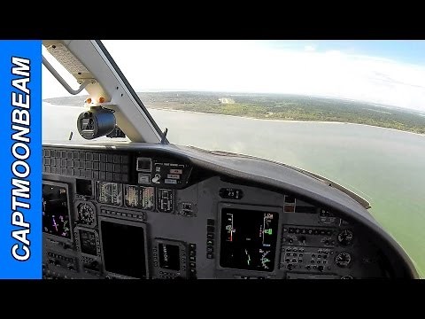 Landing Hilton Head Airport and ATC Radio: Cessna Citation