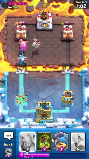 Wait for the Overtime finish... 😱👑 #clashroyale #shorts