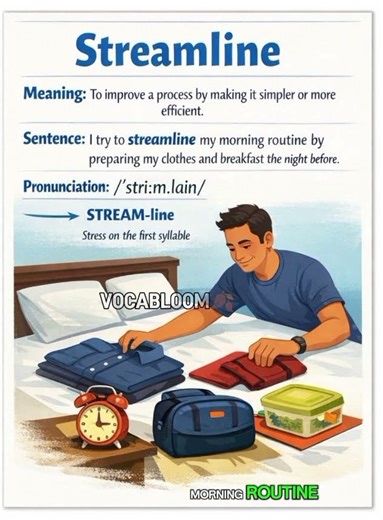 Work Smarter! Learn This Powerful Word: Streamline 🔥