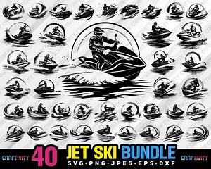 Jet Ski Vector Clipart Bundle (svg, Png, Jpg, Eps, Dxf) - Etsy