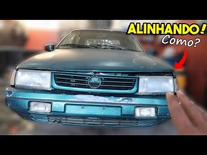 ALIGNING THE CROOKED FRONT OF THE SANTANA - RESCUING THE SANTANA BUMPER, FENDER AND HEADLIGHT EP03