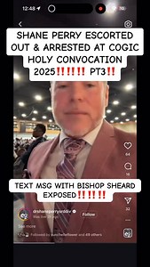 3.5K views · 95 reactions | SHANE PERRY ARRESTED AT COGIC HOLY...