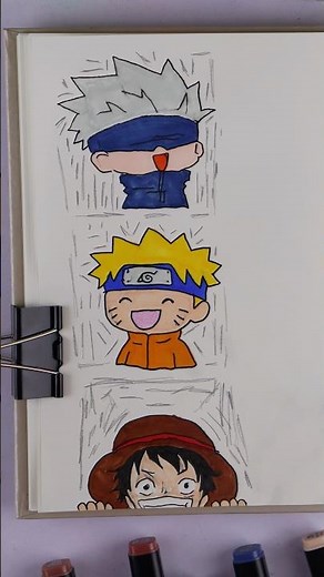 Easy cute luffy drawing easy step by step tutorial using ARdrawing app #draw #drawing #art #sketch