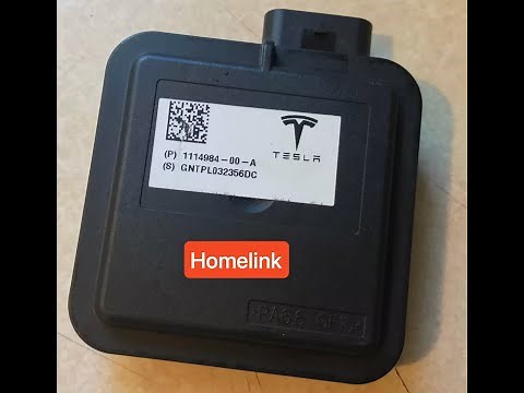 Tesla Juniper: How to do a DIY installation on Homelink device and program garage door opener.