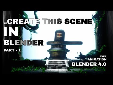Create this scene in blender/ Create Shiva statue Model in blender #blender #blendermodeling