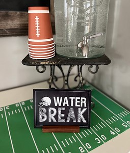 Football Water Break Sign: Chalkboard Style, 5x7 or 8x10 (PDF Printable Download) - Etsy