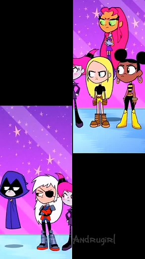 Teen Titans Go Girls: Raven, Starfire, Jinx, Rose, Terra, Bumblebee