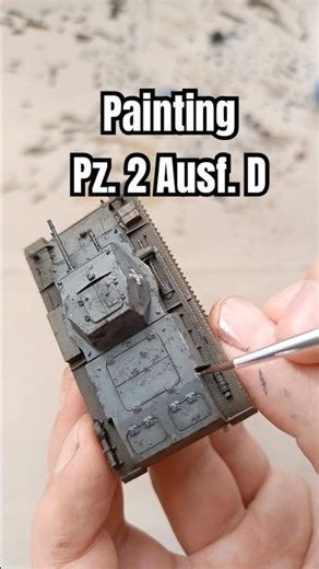 Painting Pz. 2 Ausf. D (First to fight / 1:72) #model #modelism #tank #ww2 #hobby #wehrmacht