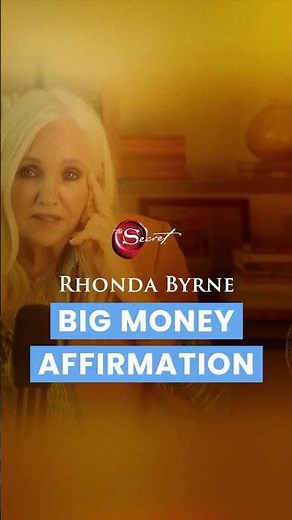 Big money affirmation | Rhonda Byrne | Secret Shorts