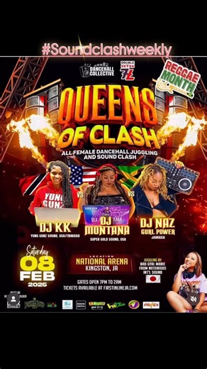Sound clash media | ❤️‍🔥 Queens of Clash Feb 8 2025 🔊🔥🎶 🇯🇲 #Soundclashweekly is a media platform for fans of the sound clash culture. This is where we... | Instagram