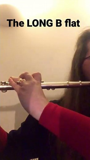 The LONG Bb- Flute fingering for the note B flat. #learnflute #howtoplaytheflute