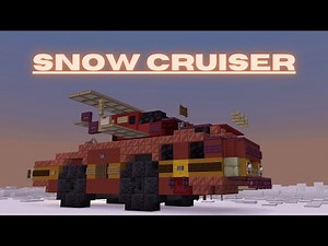 Minecraft: How to build a artic Vehicle in Minecraft (Snow Cruiser) Minecraft artic Vehicle Tutorial