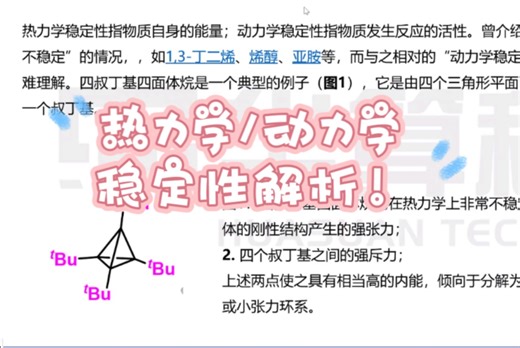 热力学/动力学稳定性解析！