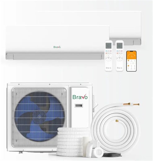 36k BTU Dual Zone Wall Mount Ductless Mini Split R32