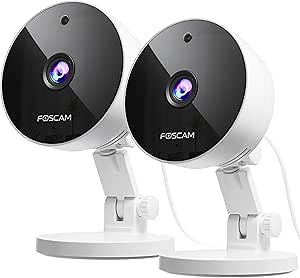 FOSCAM 3K 5MP Security Camera Indoor, 2.4g & 5g WiFi Magnetic Mini Dog/Cat/Pet/Baby Camera, Smart Motion Detection, 20X Zoom, 2-Way Audio, Night Vision, Home Monitor Compatible with Alexa & Google