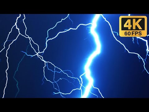 4K Screensaver | Electric Lightning Flashes – Dark Energy Visuals | 8 Hours (No Sound)